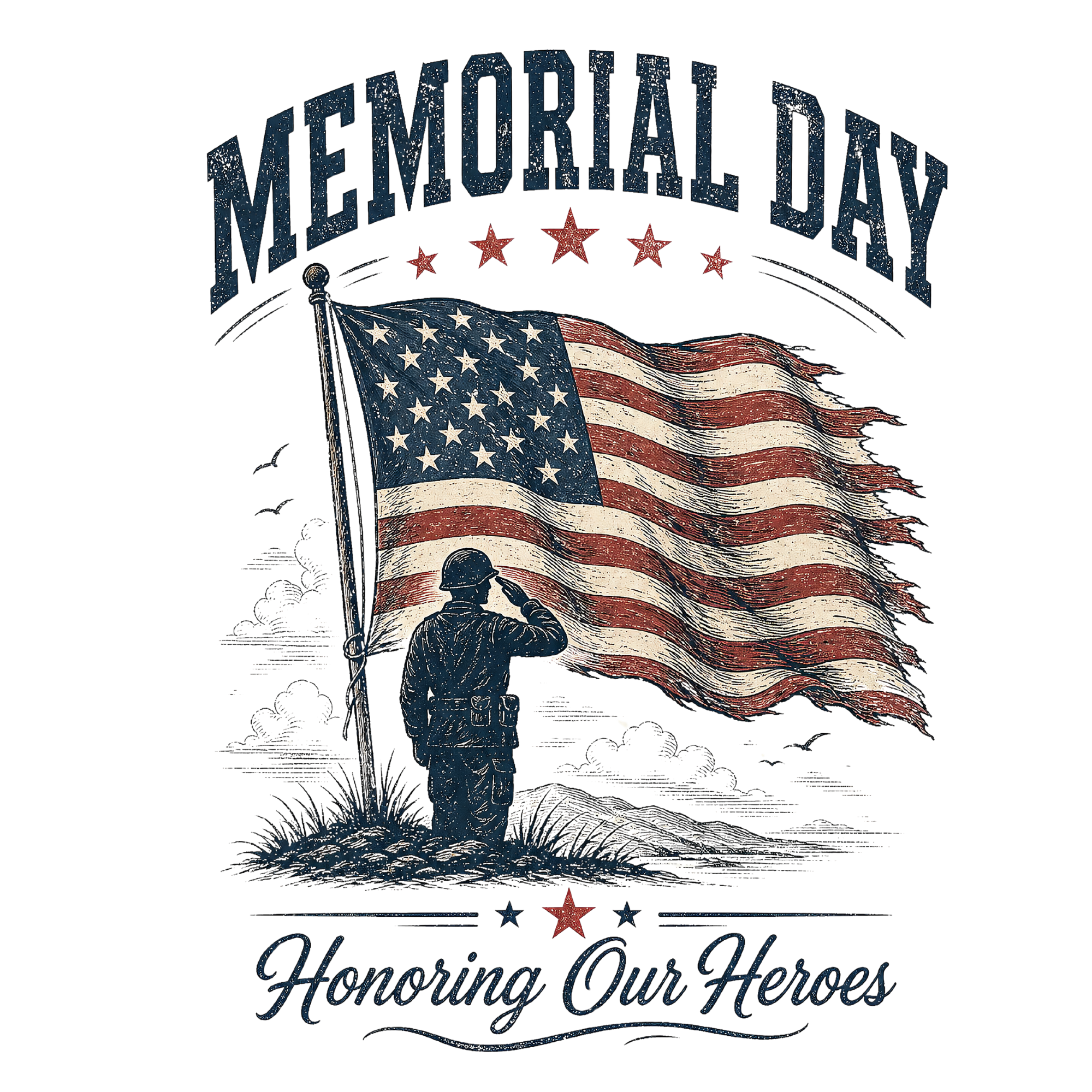 Memorial Day-Navy Blue