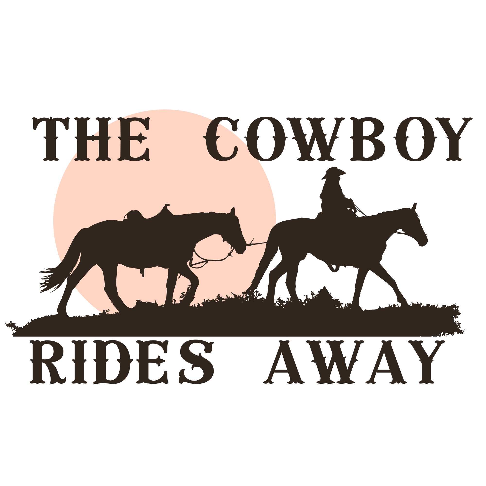 Cowboy Rides Away