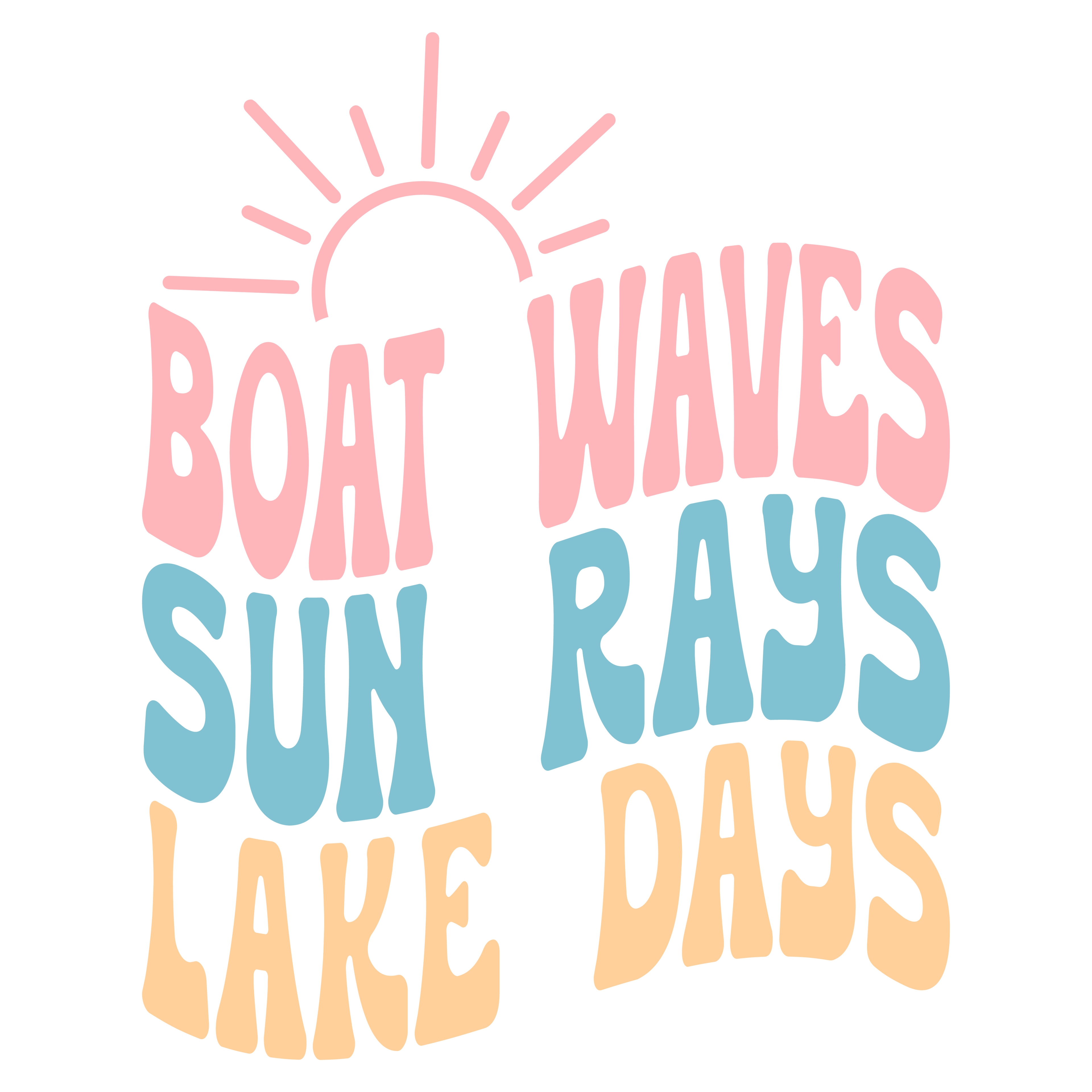 Boat Waves Sun Rays 2