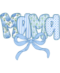 Blue Floral Bow MAMA