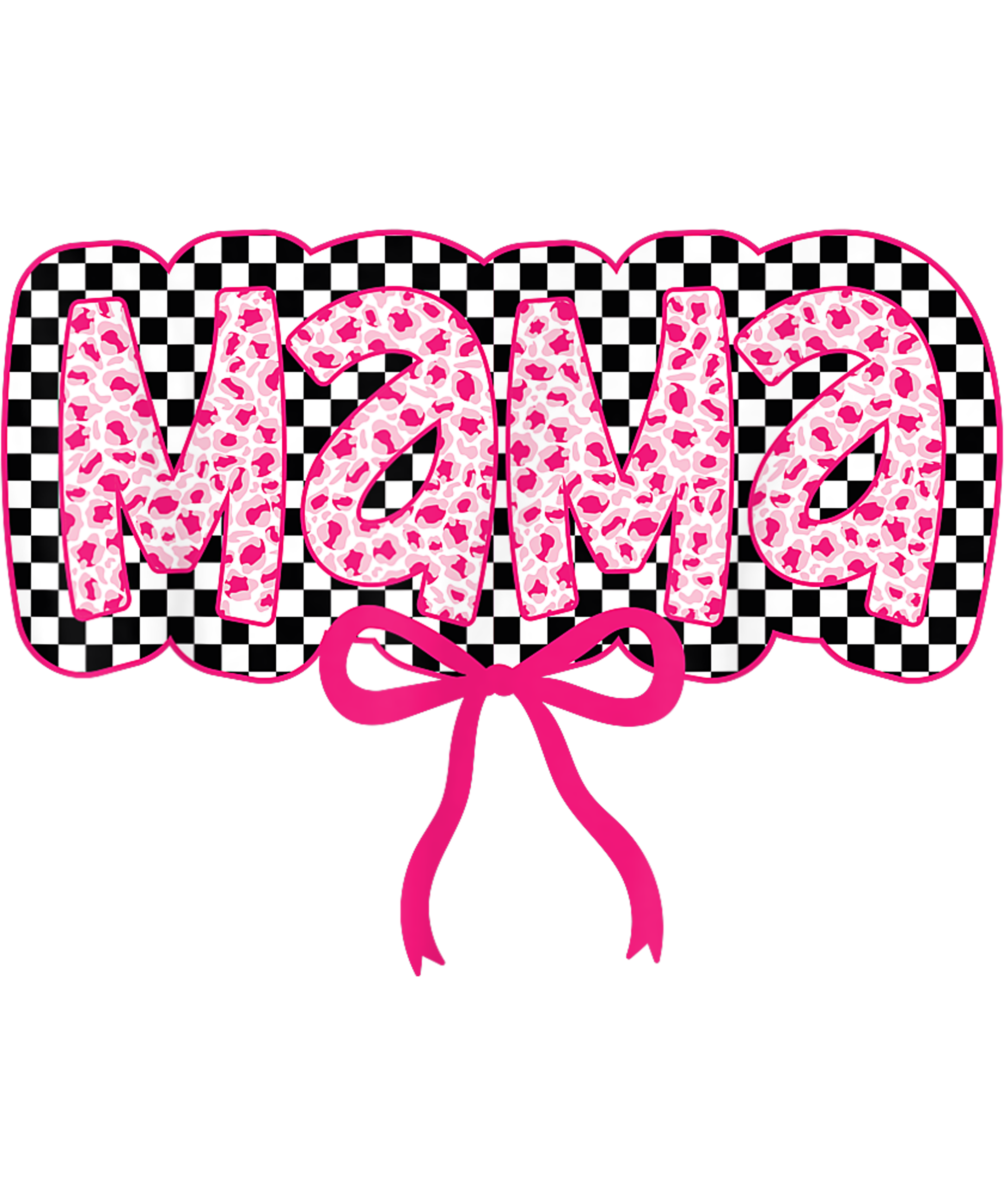 Pink Checkered MAMA